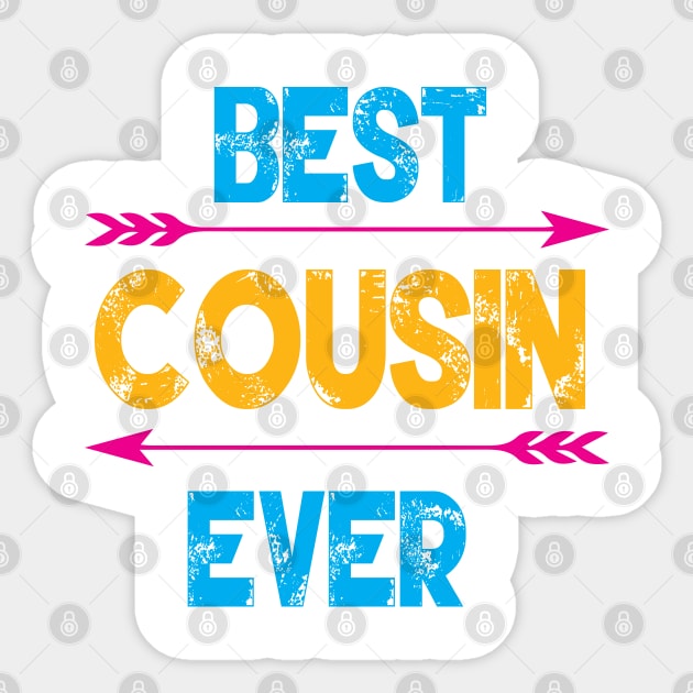 Best Cousin Ever Sticker by Gift Designs